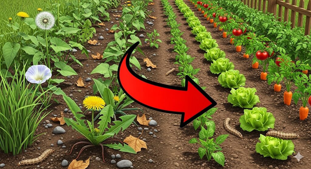 畑に多発するネキリムシの原因は雑草