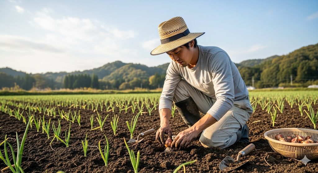 わけぎ栽培に最適な植えどきはいつか