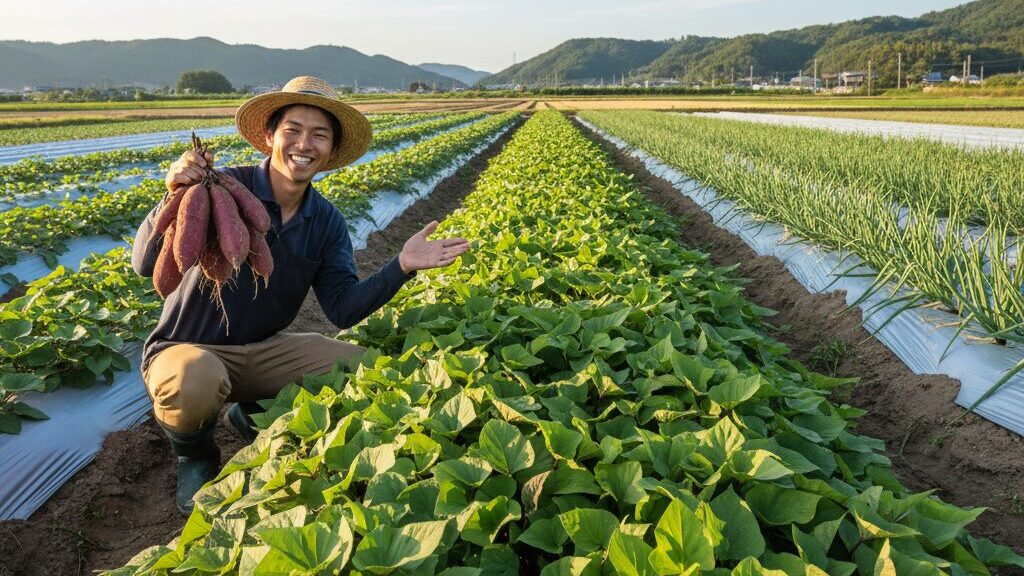 さつまいもは連作障害がなく玉ねぎ後作に最適