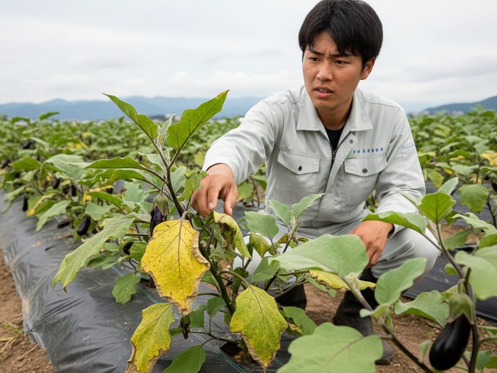 ナス連作障害の代表的な症状