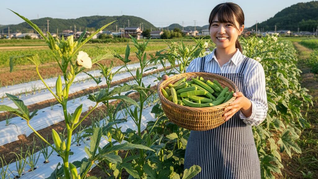 育てやすい後作野菜ならオクラ