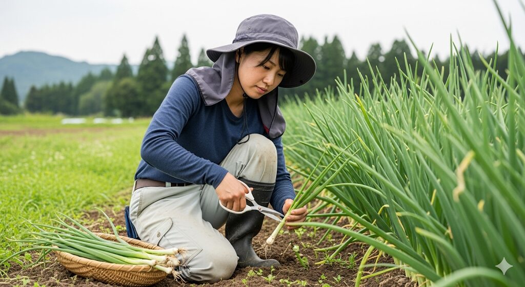 わけぎの収穫時期と正しい刈り取り方