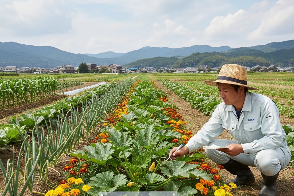 コンパニオンプランツによる生育への影響