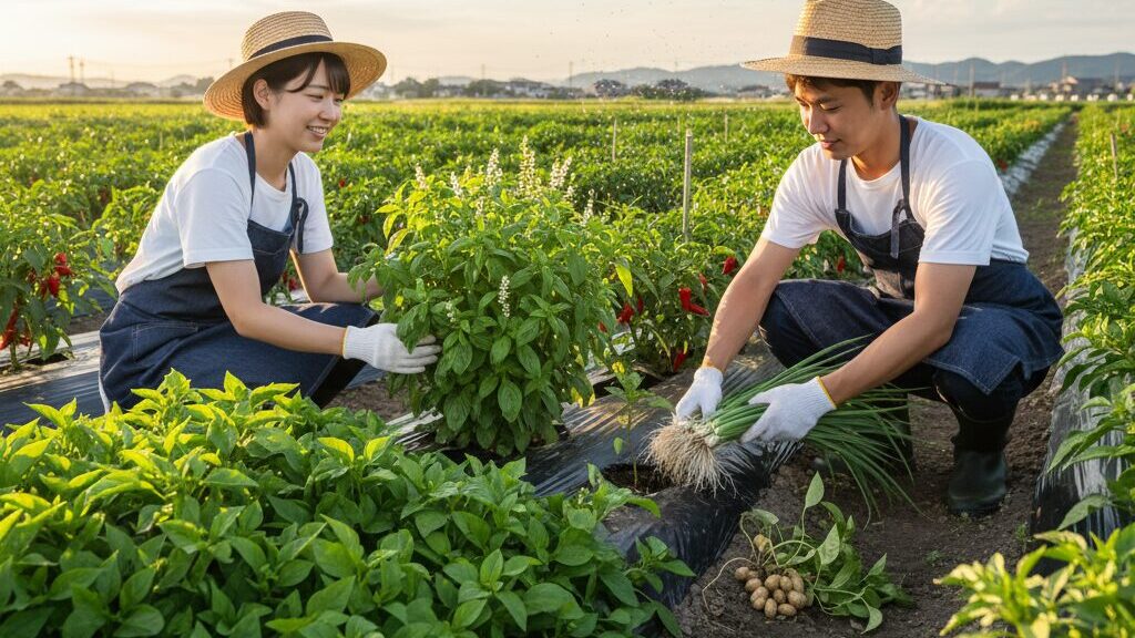 ネギを植えて土壌病害を抑制