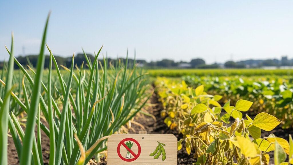 玉ねぎの隣に植えてはいけない野菜は?