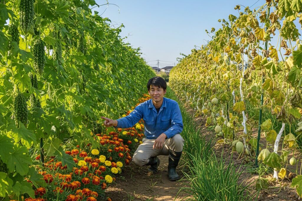 ネコブセンチュウ対策にマリーゴールド