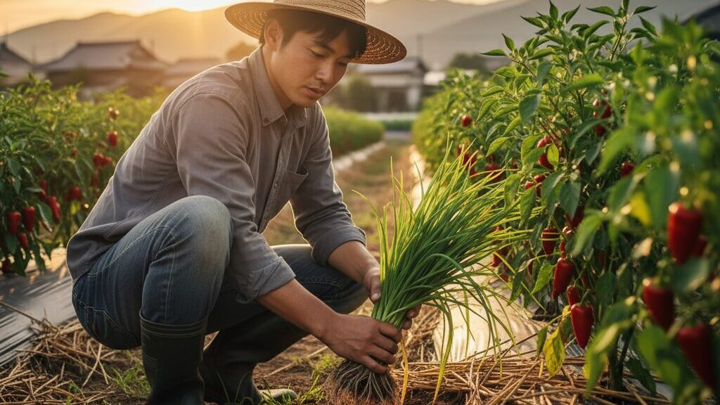 ニラの拮抗菌で青枯病を予防